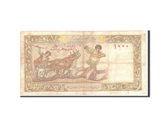 Billete de 1000 francos, Argelia