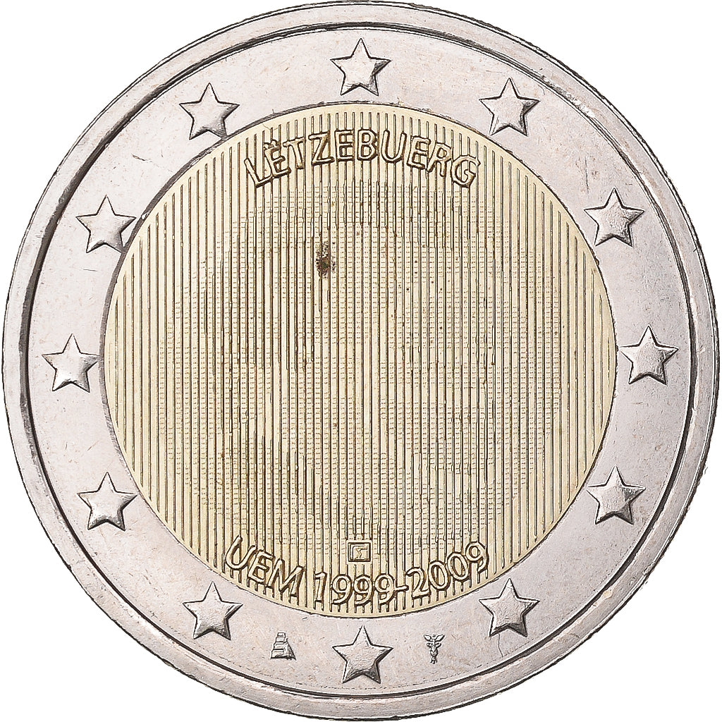 Luxemburgo, 

2 euros, 

10.º aniversario de la Unión Monetaria Europea