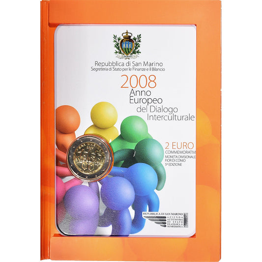 San Marino, 
  
  2 euros, 
  
  2008
