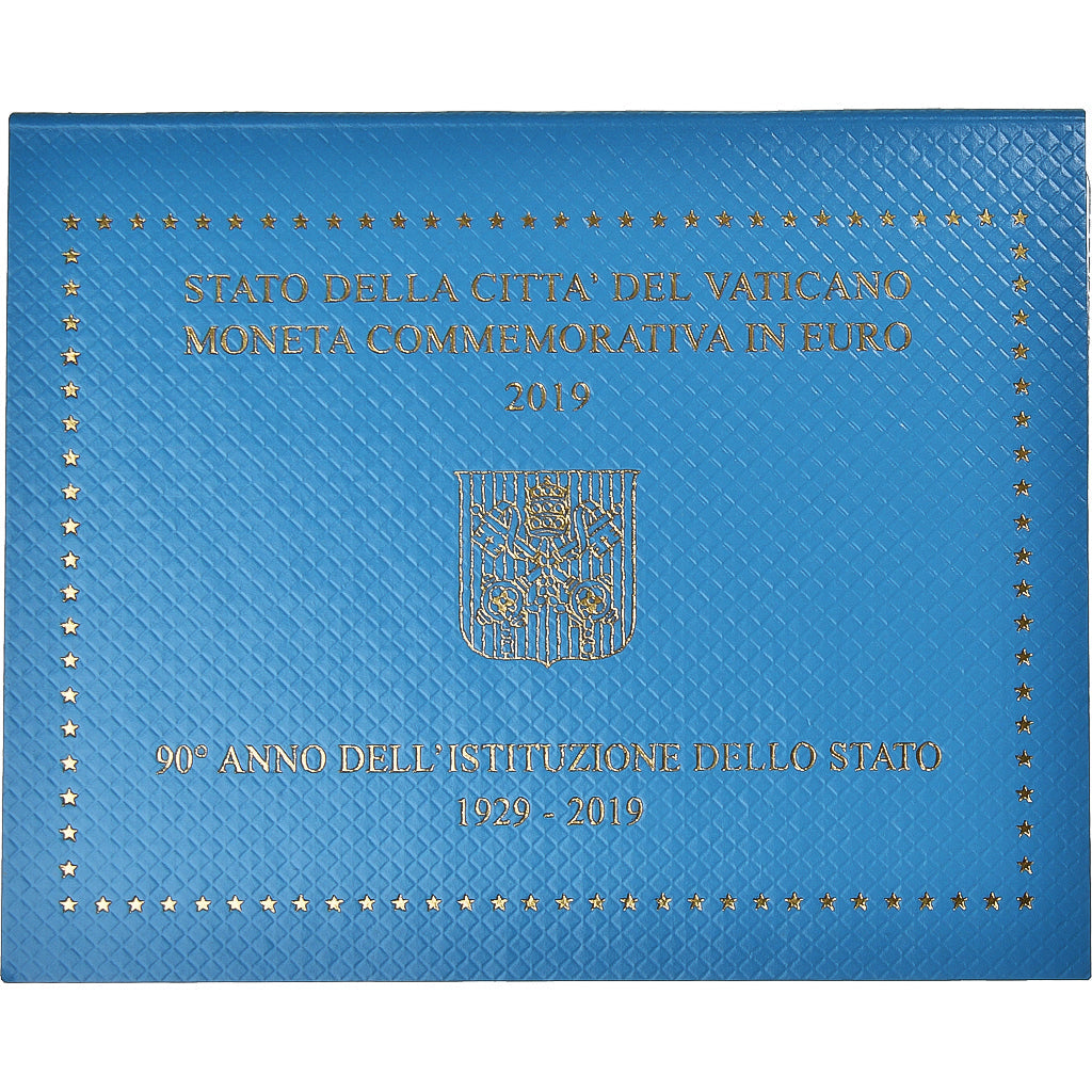 Vaticano, 
  
  2 euros, 
  
  90 años de la fundación del Estado del Vaticano