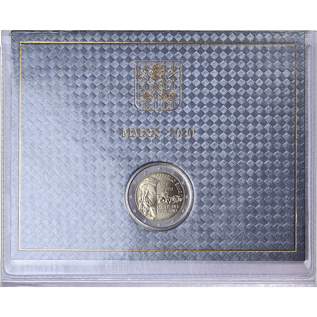 Vaticano, 
  
  2 euros, 
  
  500 años de la muerte de Raphaël