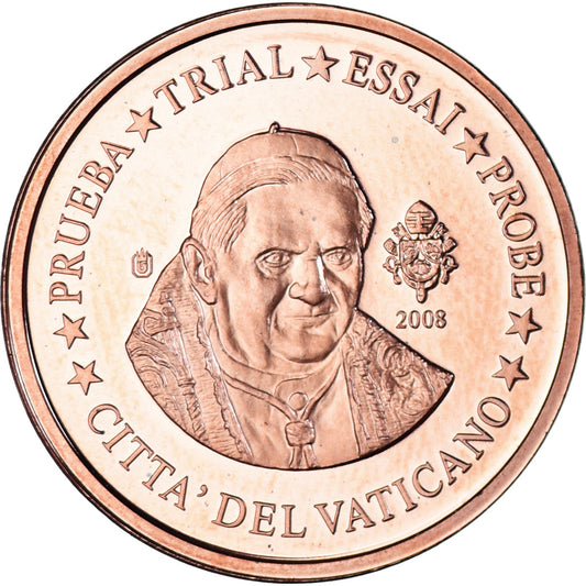 Vaticano, 

2 céntimos de euro, 

2008
