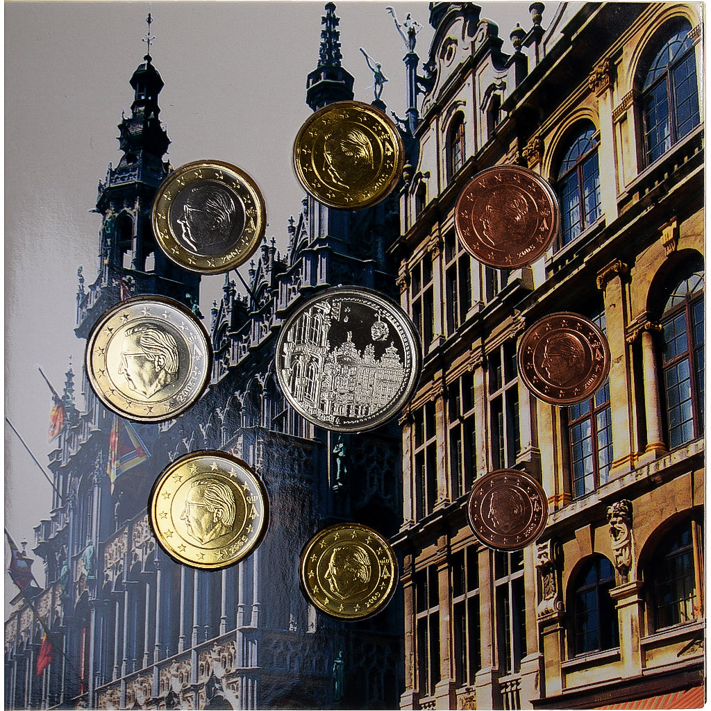 Bélgica,

1 céntimo a 2 euros,

Bruselas - Grand'Place