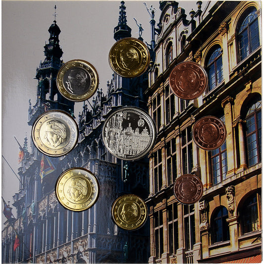 Bélgica,

1 céntimo a 2 euros,

Bruselas - Grand'Place