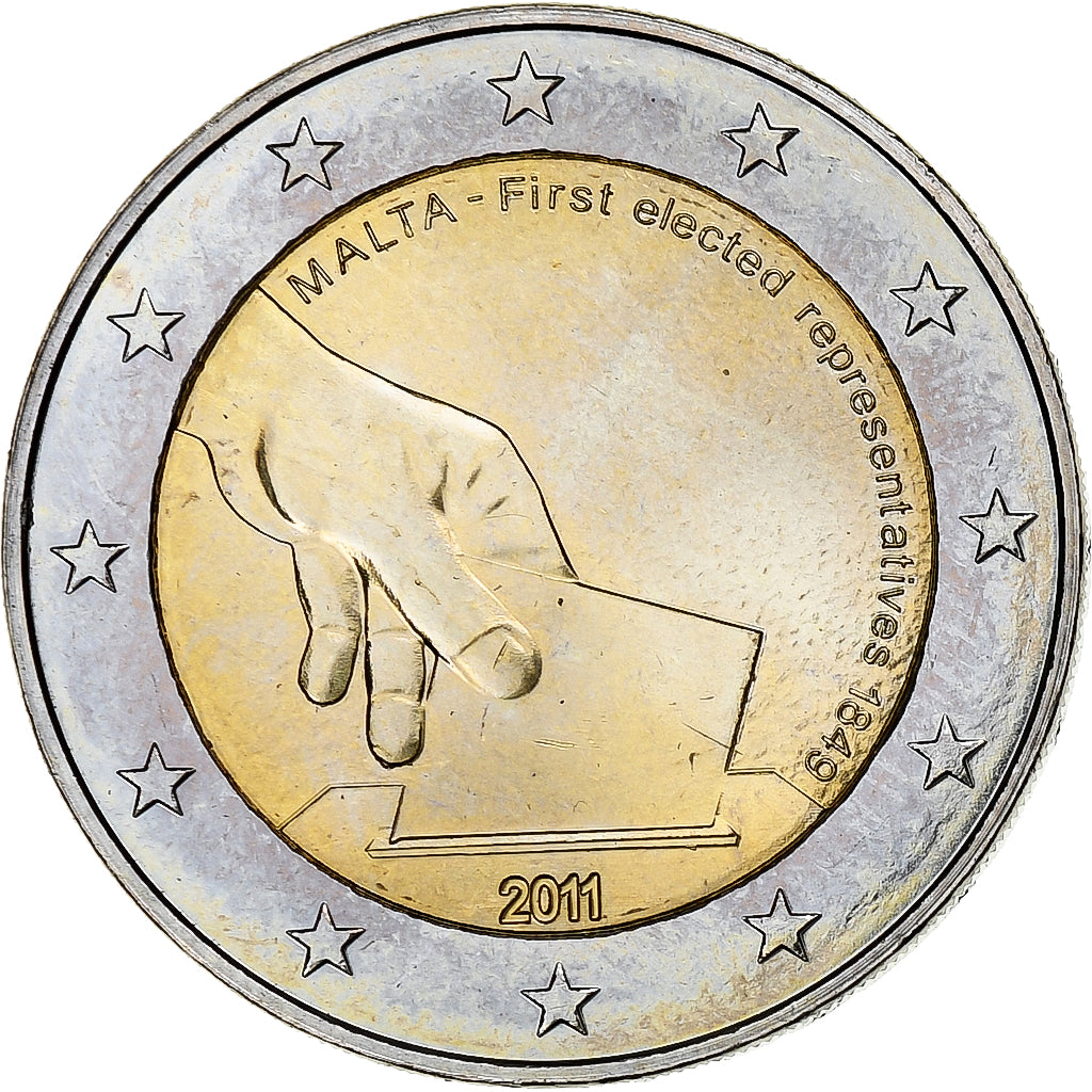 Malta, 
  
  2 euros, 
  
  Estrenos elecciones 2011