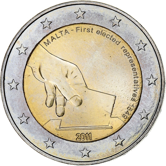 Malta, 
  
  2 euros, 
  
  Estrenos elecciones 2011