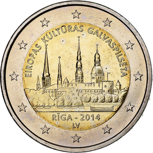 Letonia, 
  
  2 euros, 
  
  Eiropas Kulturas Galvaspilseta