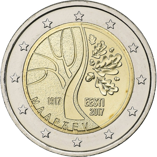 Estonia, 

2 euros, 

2017