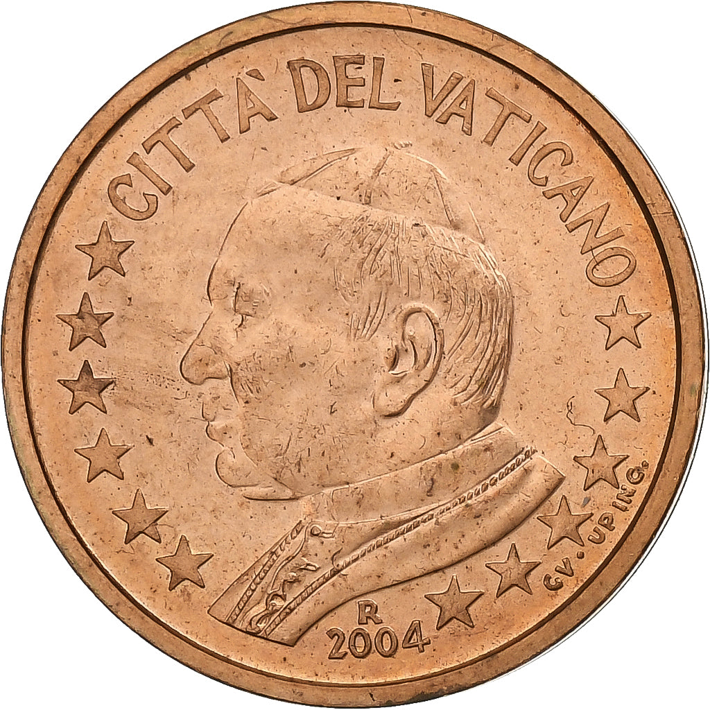 Vaticano, 

2 céntimos de euro, 

Juan Pablo II