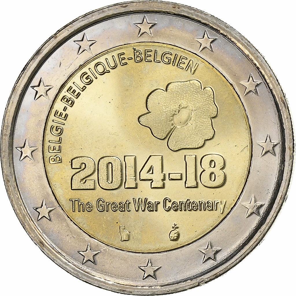 Bélgica, 

2 euros, 

2014
