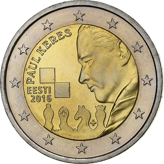 Estonia, 

2 euros, 

2016