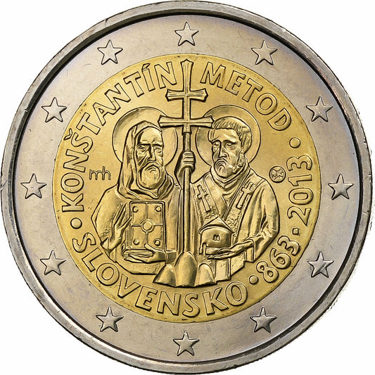 Eslovaquia, 
  
  2 euros, 
  
  2013