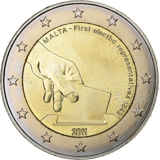 Malta, 
  
  2 euros, 
  
  2011
