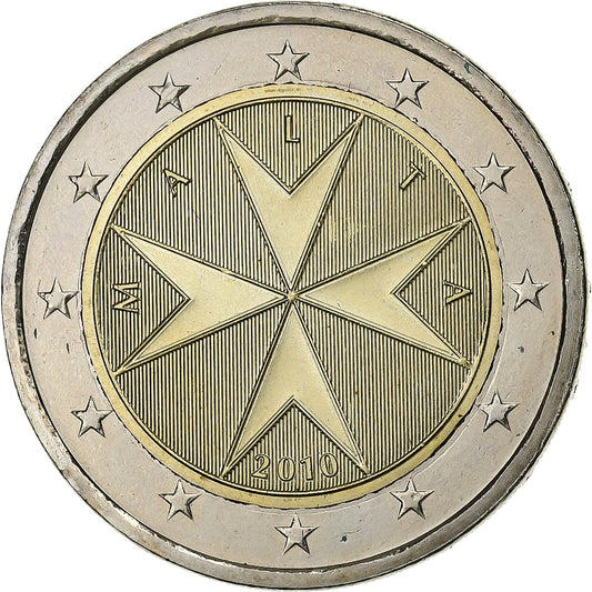 Malta, 
  
  2 euros, 
  
  2010