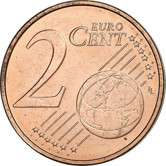 Estonia, 

2 céntimos de euro, 

2012
