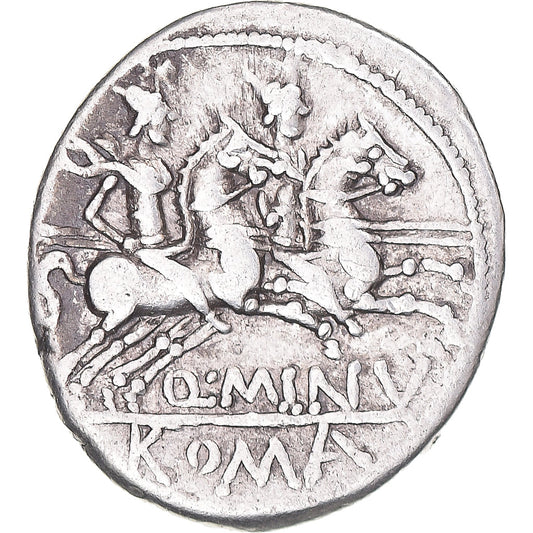 Acuñar, 
  
  Quinto Minucio Rufo, 
  
  Denario