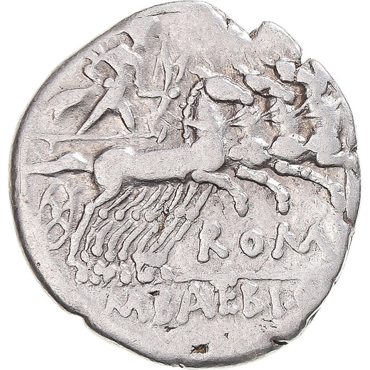 Acuñar, 
  
  Baebia, 
  
  Denario