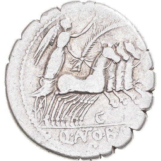 Acuñar, 
  
  Antonia, 
  
  Denario Serrato