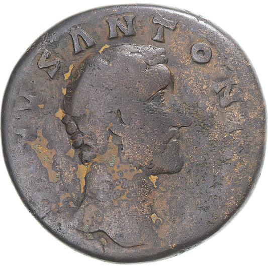 Acuñar, 
  
  Divus Antonino Pío, 
  
  Sestercio