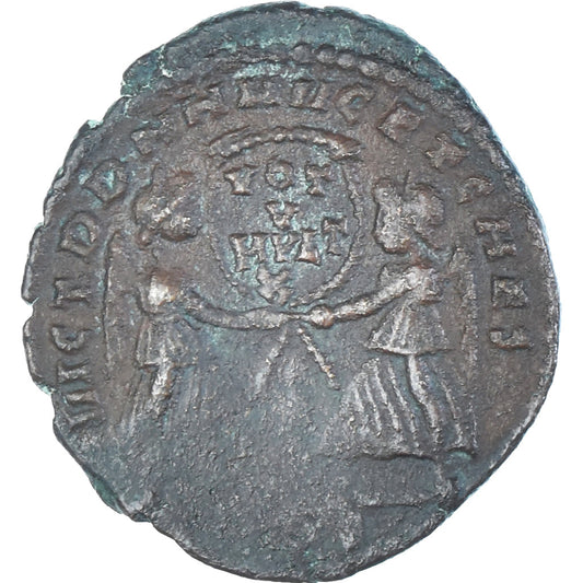 Acuñar, 
  
  Decencio, 
  
  Follis
