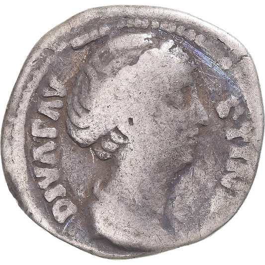 Acuñar, 
  
  Diva Faustina I, 
  
  Denario
