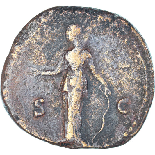 Acuñar, 
  
  Faustina II, 
  
  dupondio
