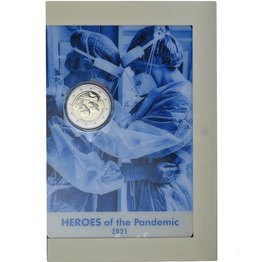 Malta, 

2 euros, 

Héroes de la pandemia