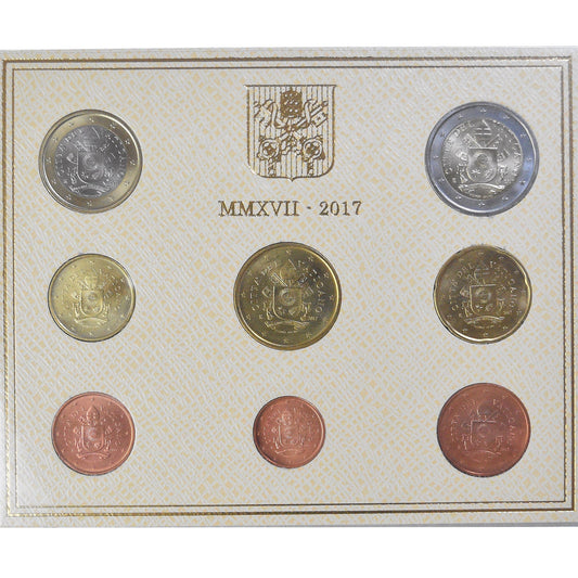 Vaticano,

Juego de 1 c. cts. - 2 euros,

Papa François