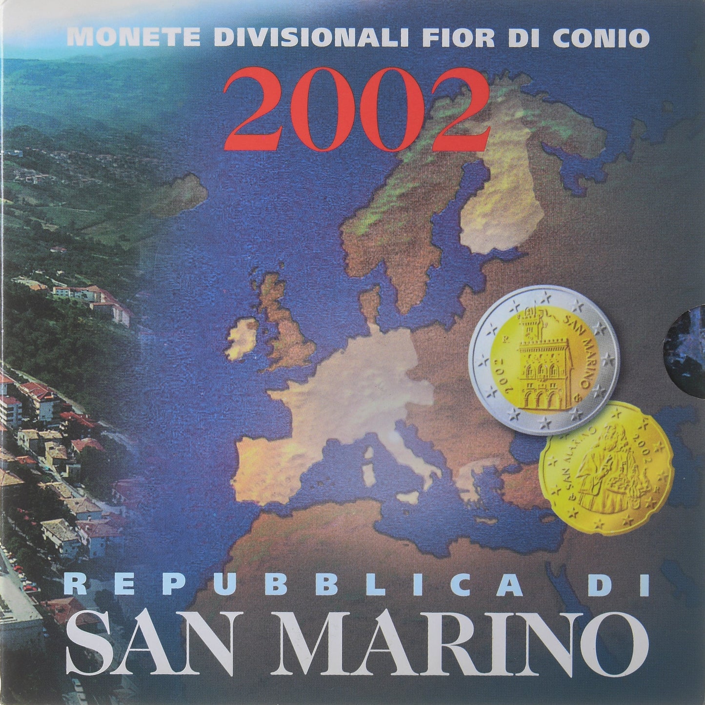 San Marino, 
  
  Establecer 1 ct. - 2 euros, 
  
  Serie divisional
