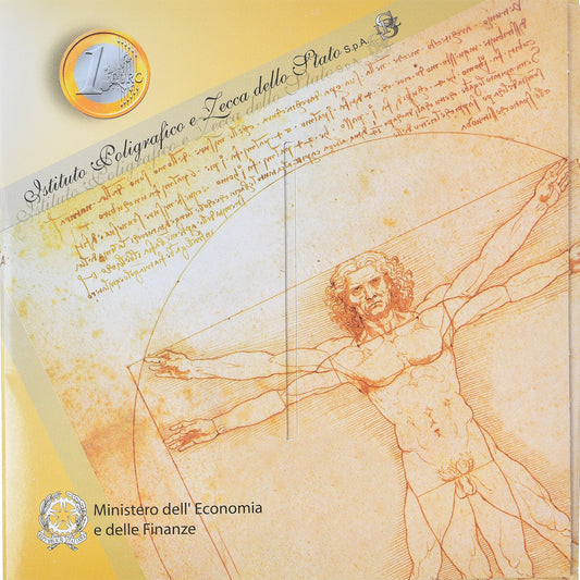 Italia, 

Lote de 1 ct. - 2 euros, 

2007