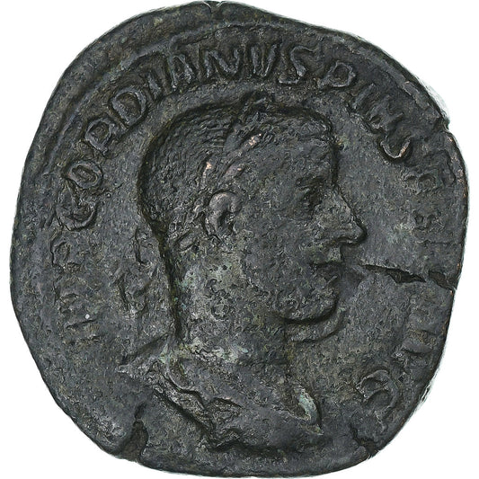 Gordiano III, 
  
  Sestercio, 
  
  244