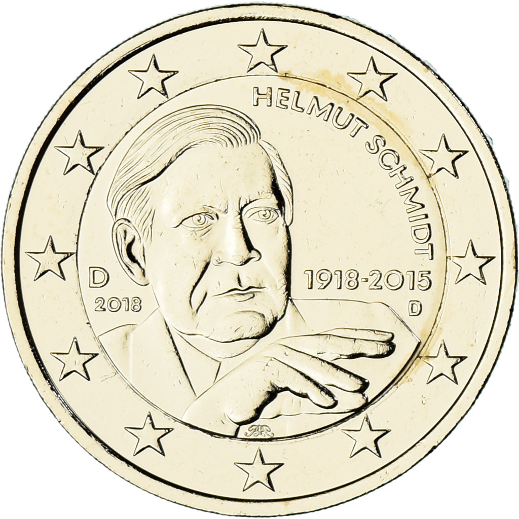 Alemania, 

2 euros, 

2018