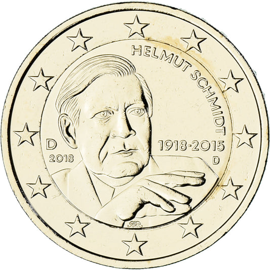 Alemania, 

2 euros, 

2018