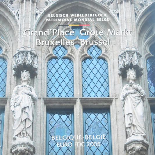 Bélgica,

1 céntimo a 2 euros,

Juego de euros - Grand'Place de Bruxelles