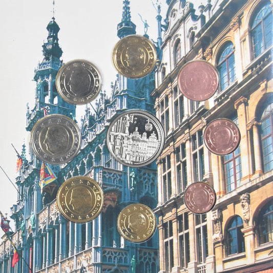 Bélgica,

1 céntimo a 2 euros,

Juego de euros - Grand'Place de Bruxelles
