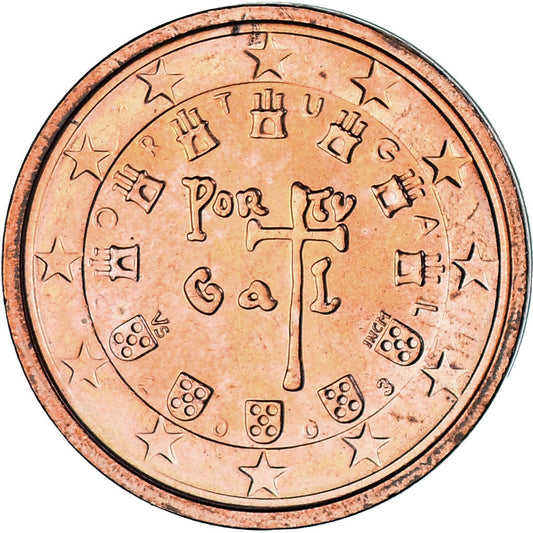 Portugal, 

2 céntimos de euro, 

2003