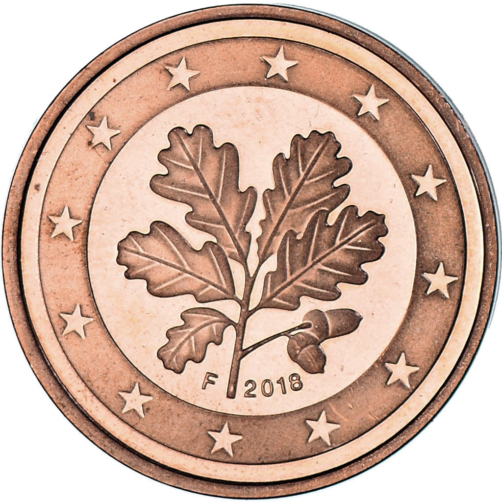 Alemania, 

2 céntimos de euro, 

2018