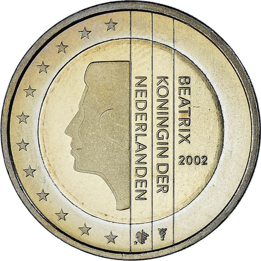 Países Bajos, 

2 euros, 

2002