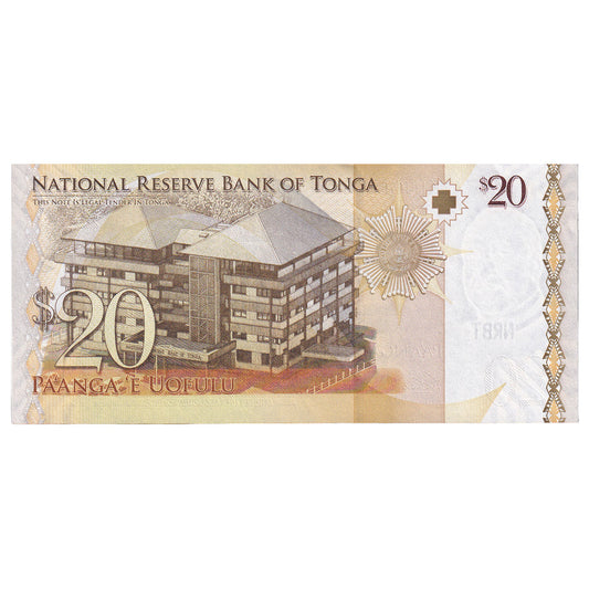 billete de banco, 
  
  Tonga, 
  
  20 Pa'anga