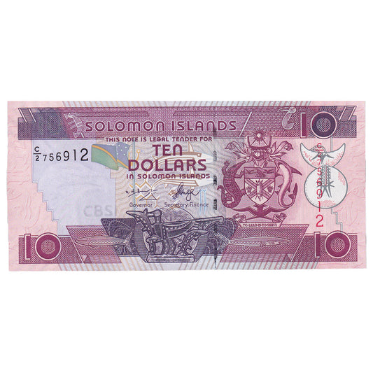 Billete de 10 dólares de las Islas Salomón