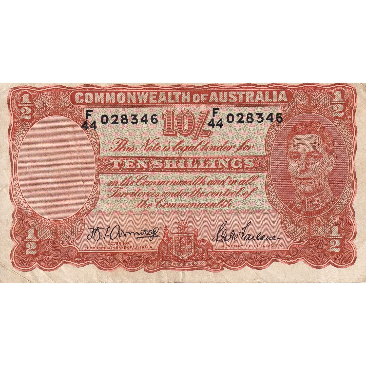 Billete de Australia, 10 chelines