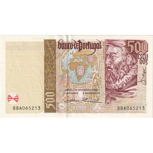 Portugal, 
  
  500 escudos, 
  
  2000-11-07