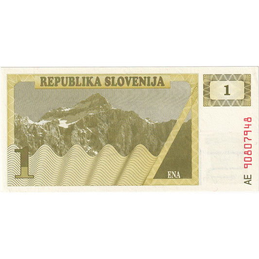 Billete, Eslovenia, 1 (tólar)