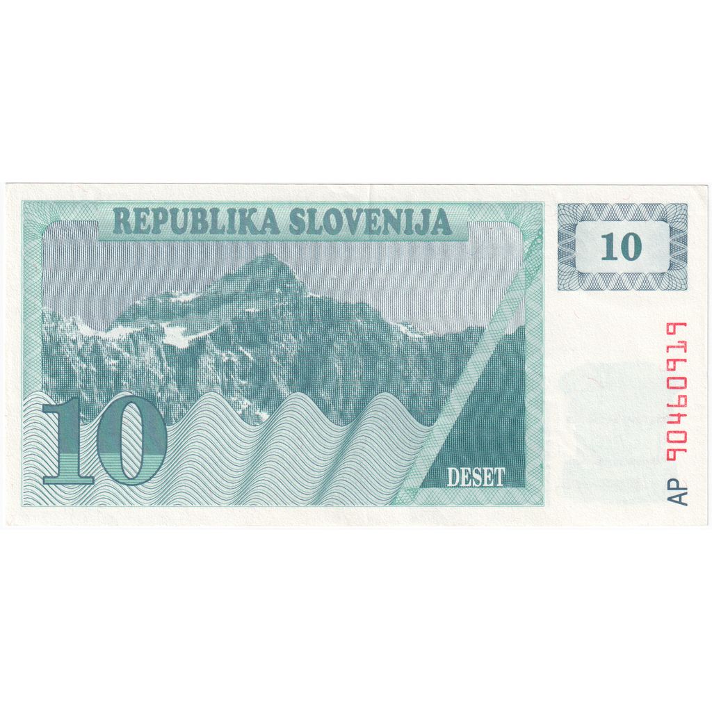 Eslovenia, 
  
  10 (Tolarjev), 
  
  UA(55-58)