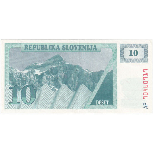 Eslovenia, 
  
  10 (Tolarjev), 
  
  UA(55-58)