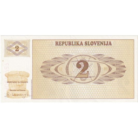 Eslovenia, 
  
  2 (Tolarjev), 
  
  km:2a