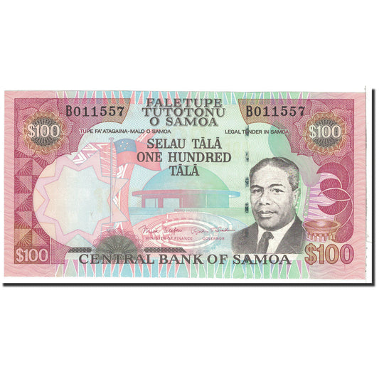billete de banco, 
  
  Samoa Occidental, 
  
  100 talas