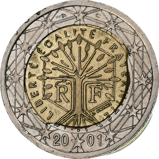 Francia, 

2 euros, 

2001
