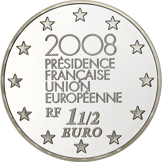 Francia, 
  
  1-1/2 euros, 
  
  Europa - Presidencia francesa de la Unión Europea