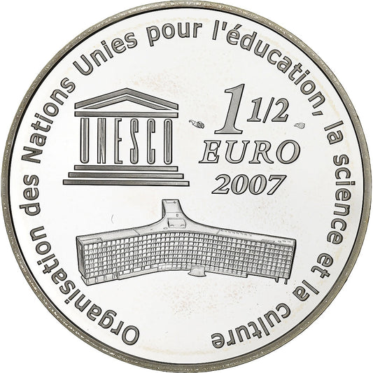 Francia, 
  
  1-1/2 euros, 
  
  Gran Muralla de China